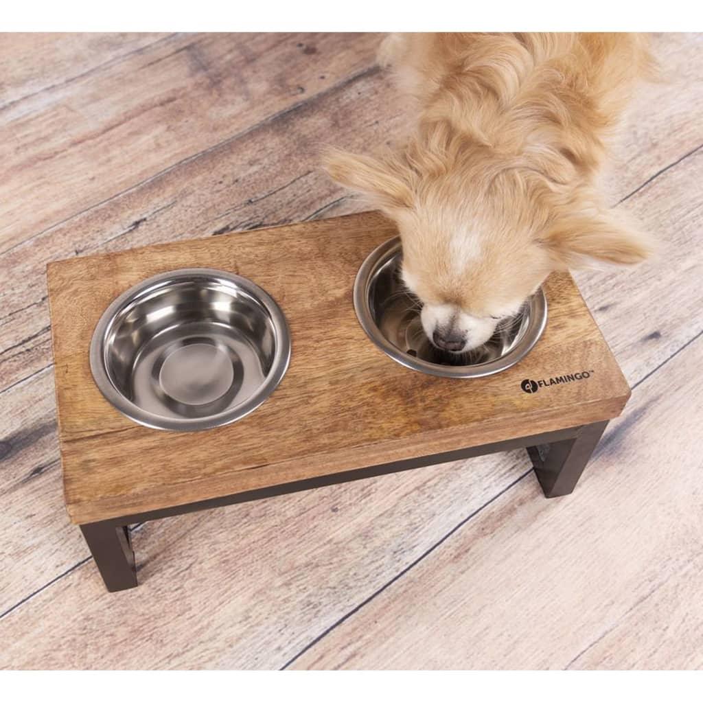 Bols à nourriture pour chat et chien avec support Tommy 2x1600 ml - Animalerie en ligne Kat-Shop