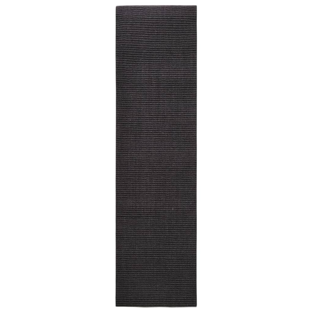 Tapis en sisal pour griffoir noir 80x300 cm - Animalerie en ligne Kat-Shop