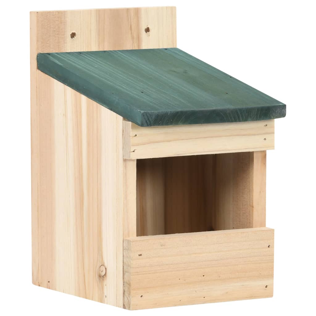 Nichoirs 4 pcs 12x16x20 cm Bois de sapin