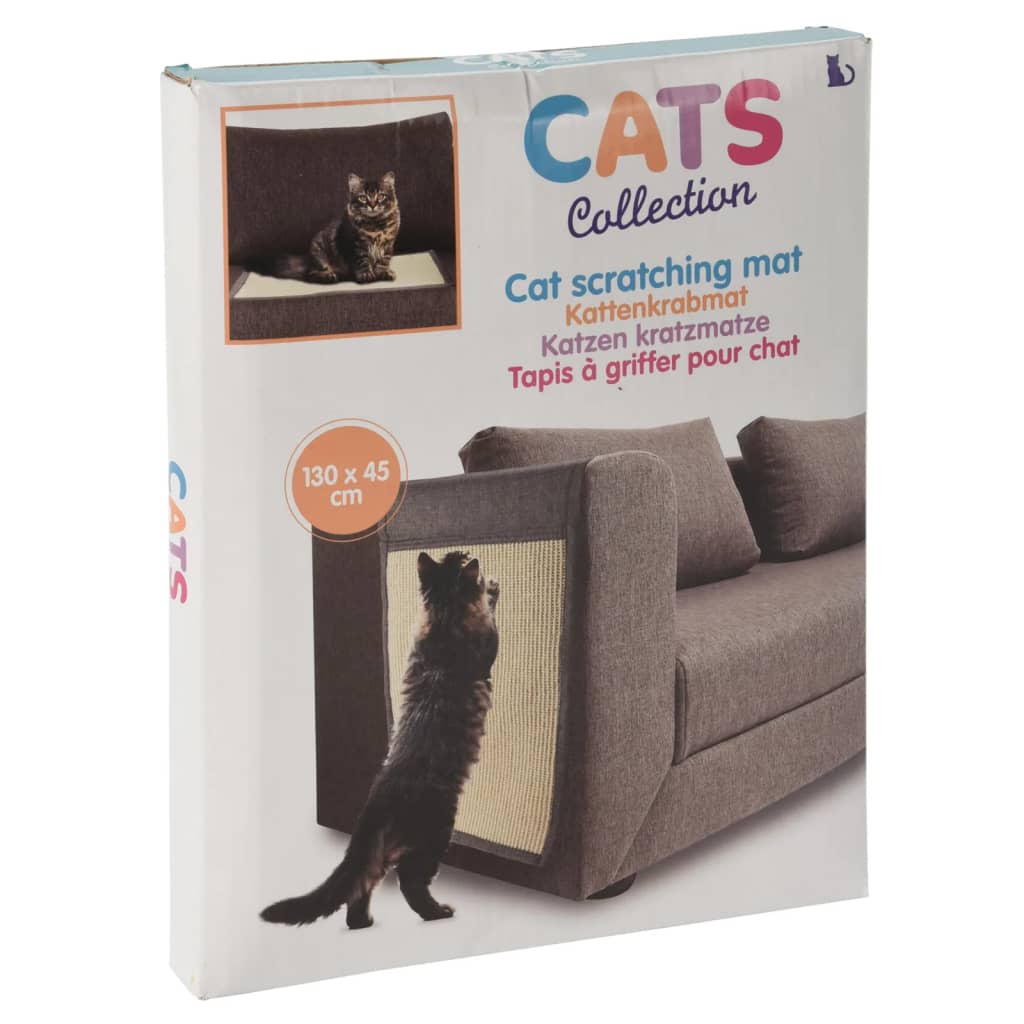 Pets Collection Tapis à gratter pour chat gris 130x45 cm