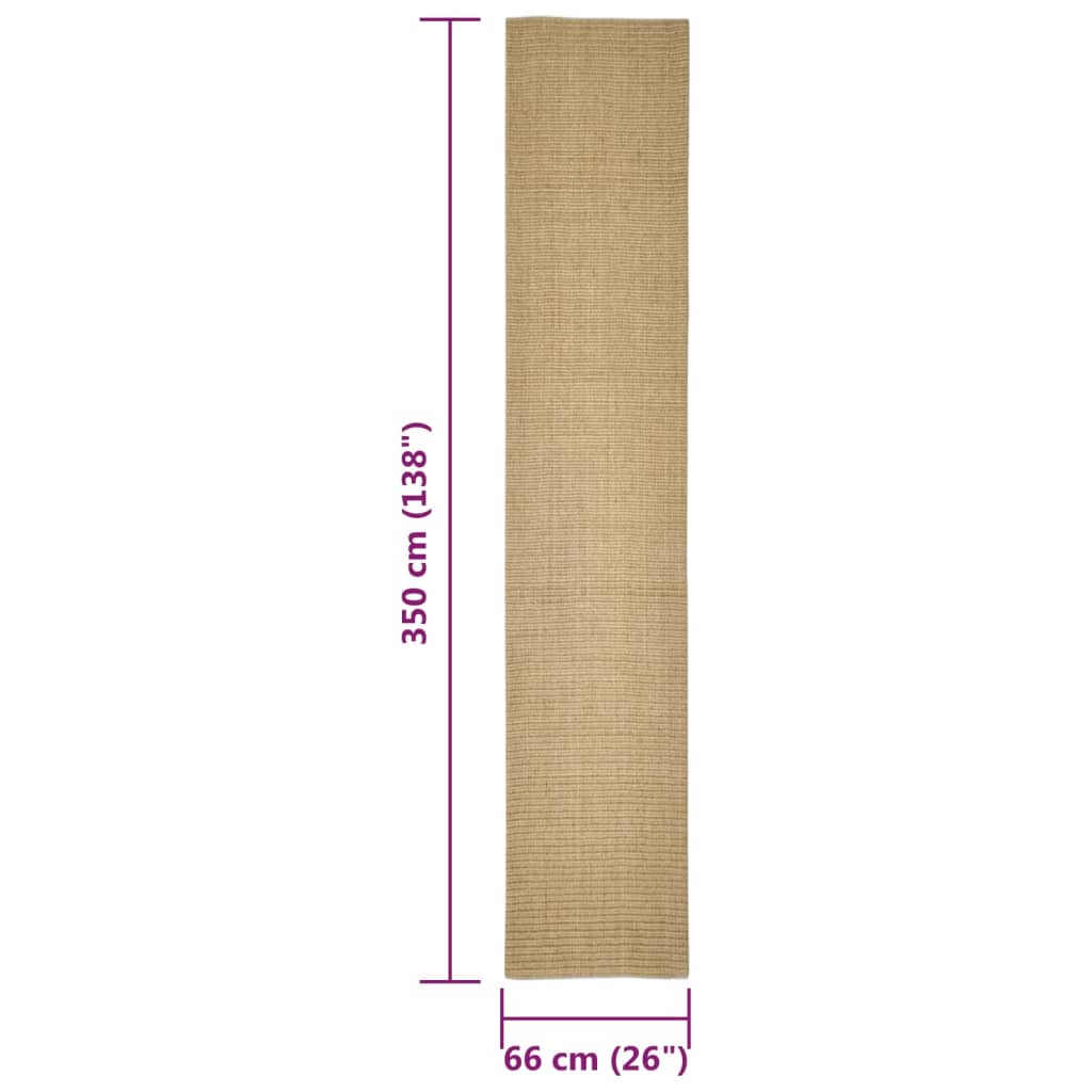 Tapis en sisal pour griffoir 66x350 cm