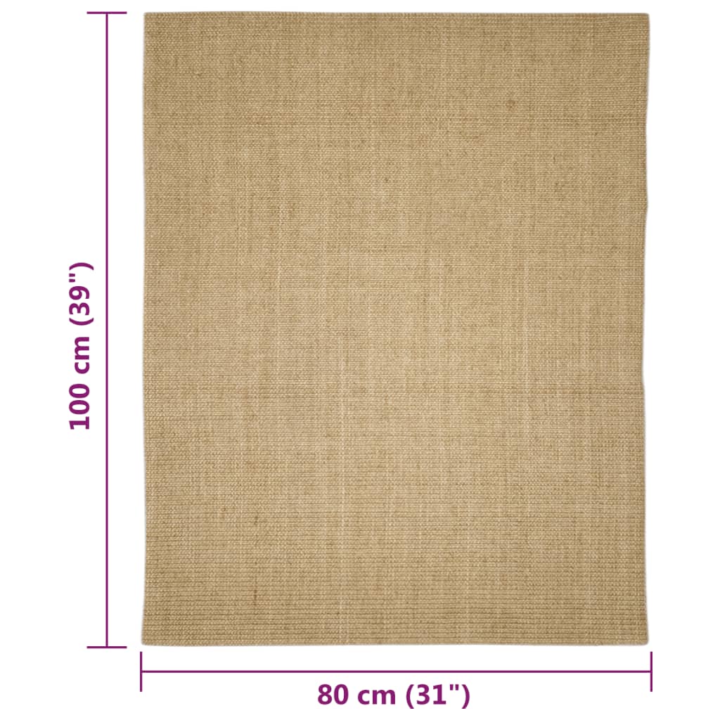 Tapis en sisal pour griffoir 80x100 cm