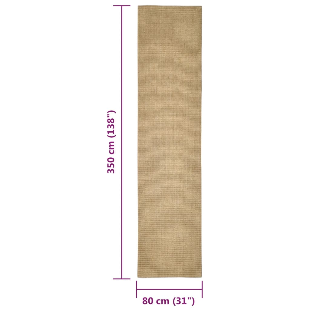 Tapis en sisal pour griffoir 80x350 cm