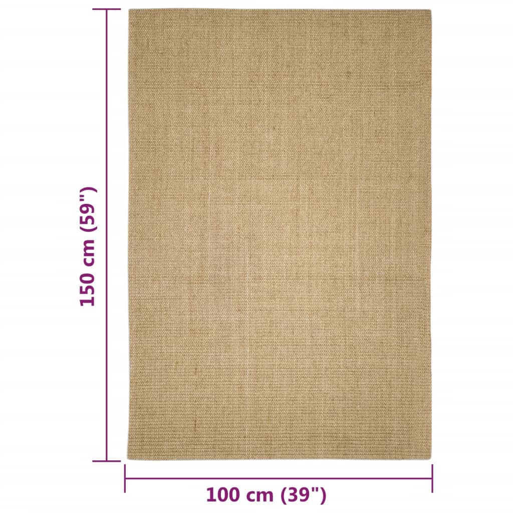 Tapis en sisal pour griffoir 100x150 cm