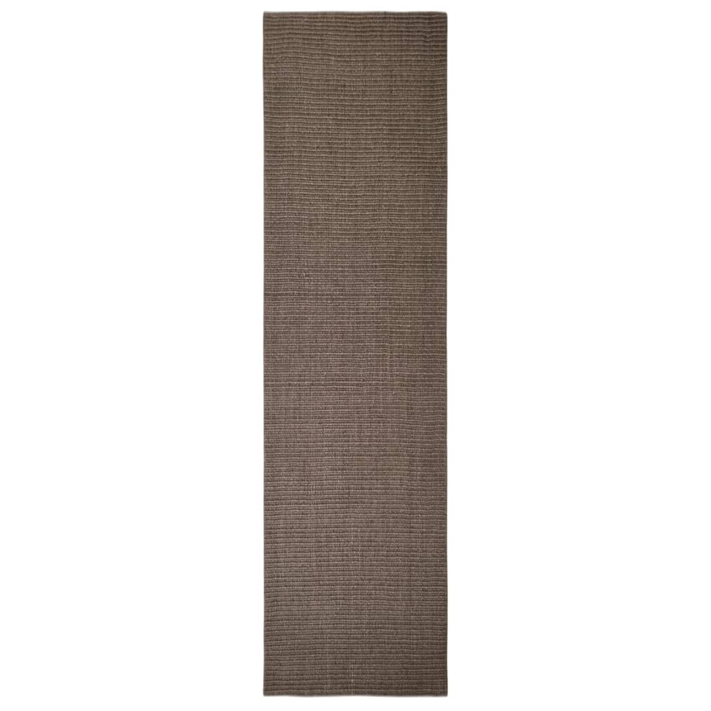 Tapis en sisal pour griffoir marron 80x300 cm