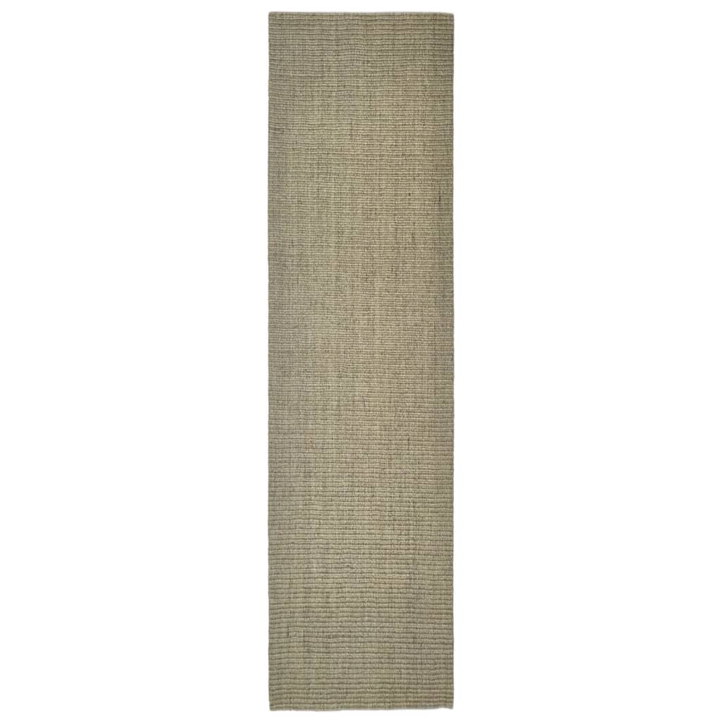 Tapis en sisal pour griffoir taupe 66x250 cm