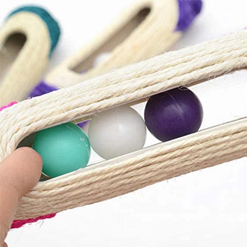 Cat Toys Scratcher Rolling Tunnel Sisal Ball Trapped With 3 Ball Toys for Cat Interactive Training Scratching Toys Cat Scratche - Animalerie en ligne Kat-Shop