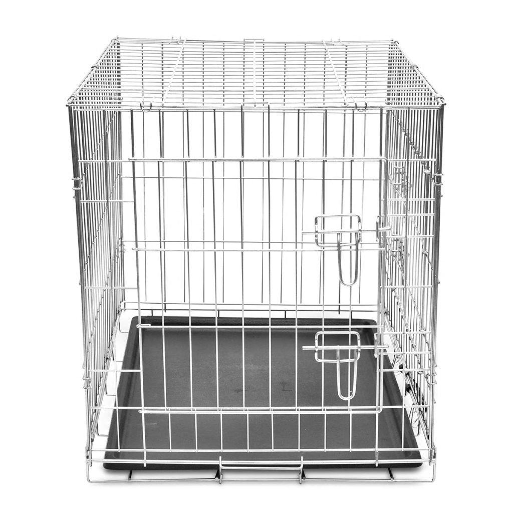 Cage métallique et pliable pour chiens L - www.kat-shop.be