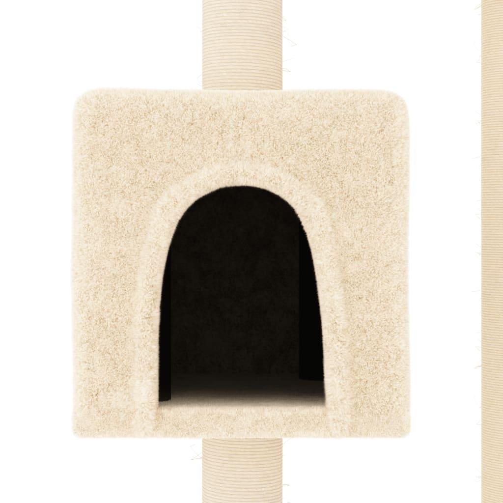 Arbre à chat avec griffoirs en sisal Crème 104 cm - Animalerie en ligne Kat-Shop