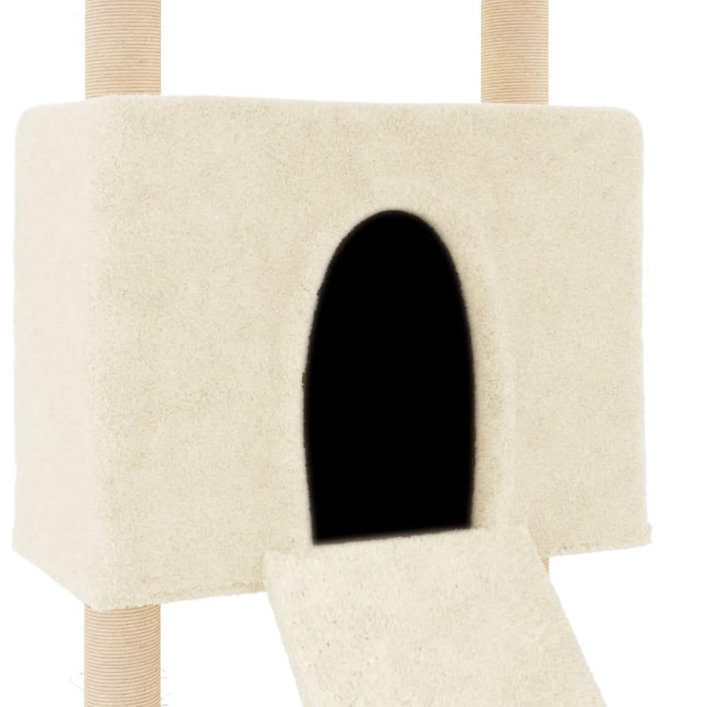 Arbre à chat avec griffoirs en sisal Crème 153 cm - Animalerie en ligne Kat-Shop