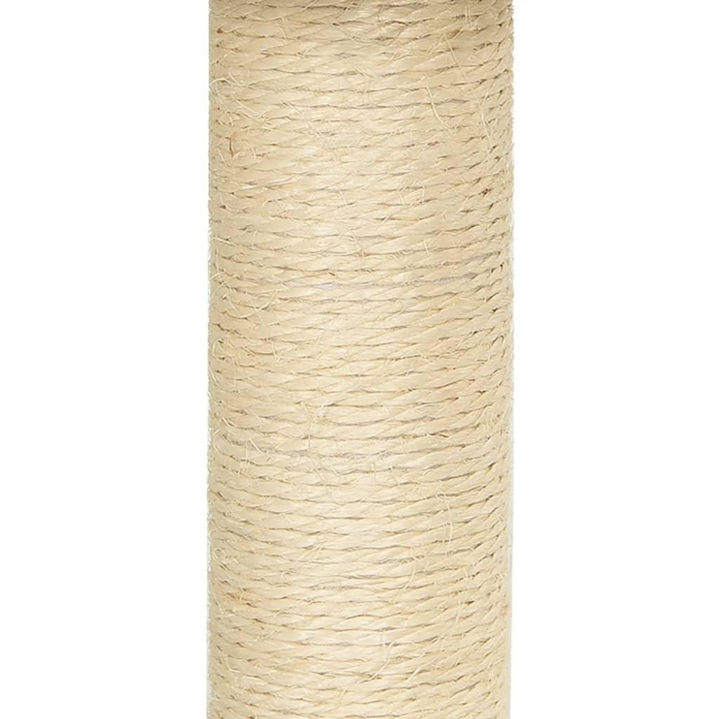 Arbre à chat avec griffoirs en sisal Crème 155 cm - Animalerie en ligne www.kat-shop.be