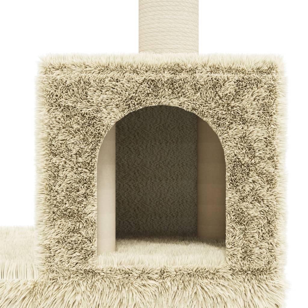 Arbre à chat avec griffoirs en sisal Crème 188 cm - Animalerie en ligne Kat-Shop