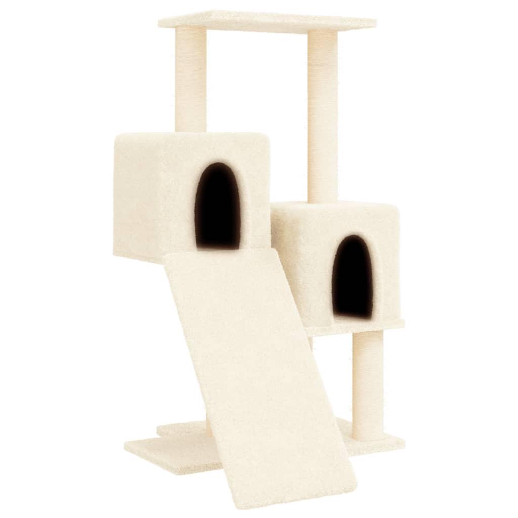 Arbre à chat avec griffoirs en sisal Crème 82 cm - Animalerie en ligne Kat-Shop