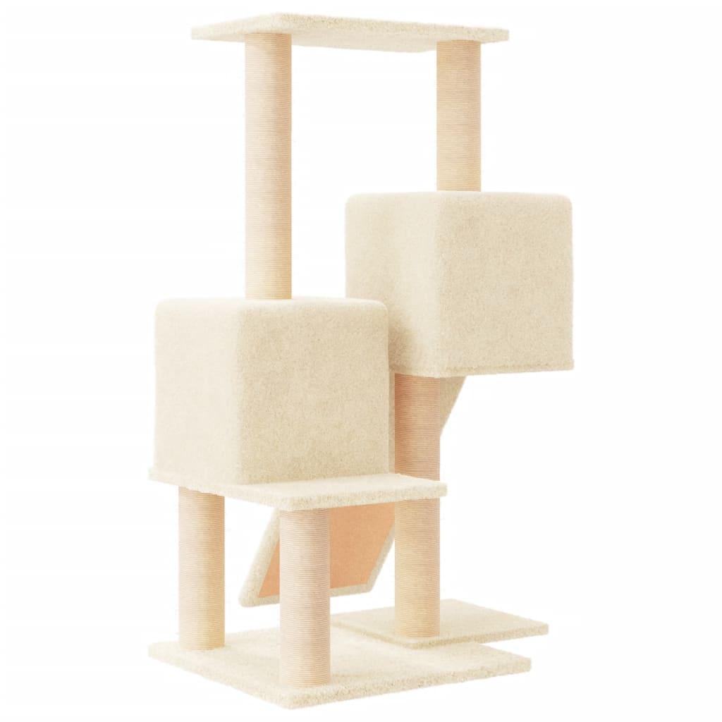 Arbre à chat avec griffoirs en sisal Crème 82 cm - Animalerie en ligne Kat-Shop