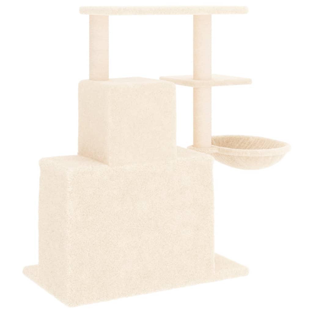 Arbre à chat avec griffoirs en sisal Crème 83 cm - Animalerie en ligne Kat-Shop