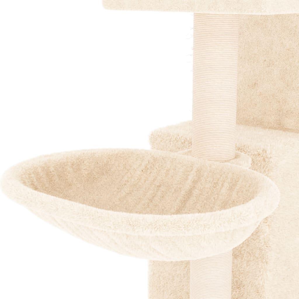 Arbre à chat avec griffoirs en sisal Crème 83 cm - Animalerie en ligne Kat-Shop