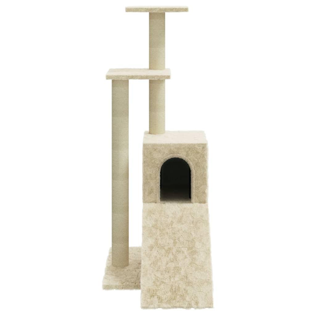 Arbre à chat avec griffoirs en sisal Crème 92 cm - Animalerie en ligne Kat-Shop