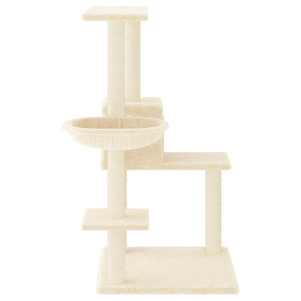 Arbre à chat avec griffoirs en sisal Crème 95 cm - Animalerie en ligne Kat-Shop