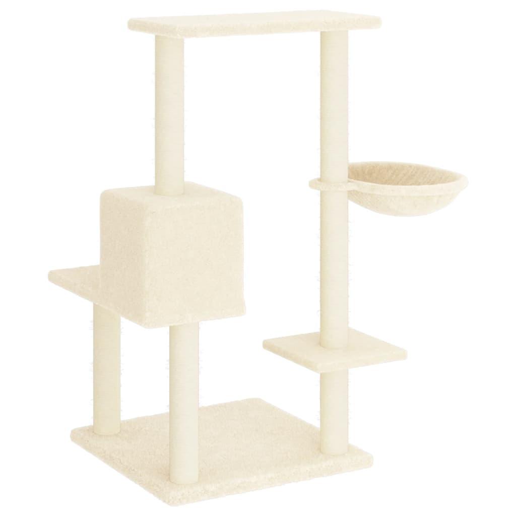 Arbre à chat avec griffoirs en sisal Crème 95 cm - Animalerie en ligne Kat-Shop