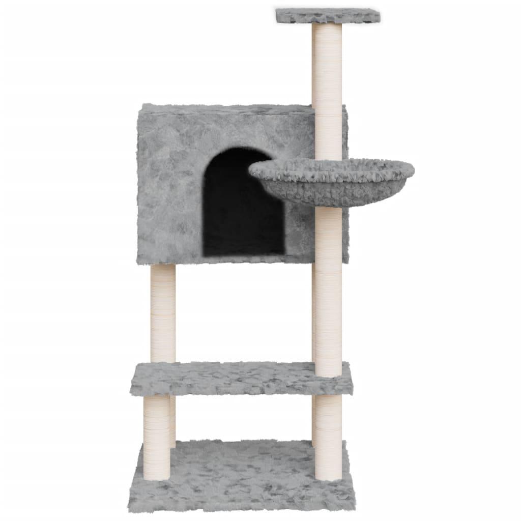 Arbre à chat avec griffoirs en sisal Gris clair 108,5 cm - Animalerie en ligne www.kat-shop.be