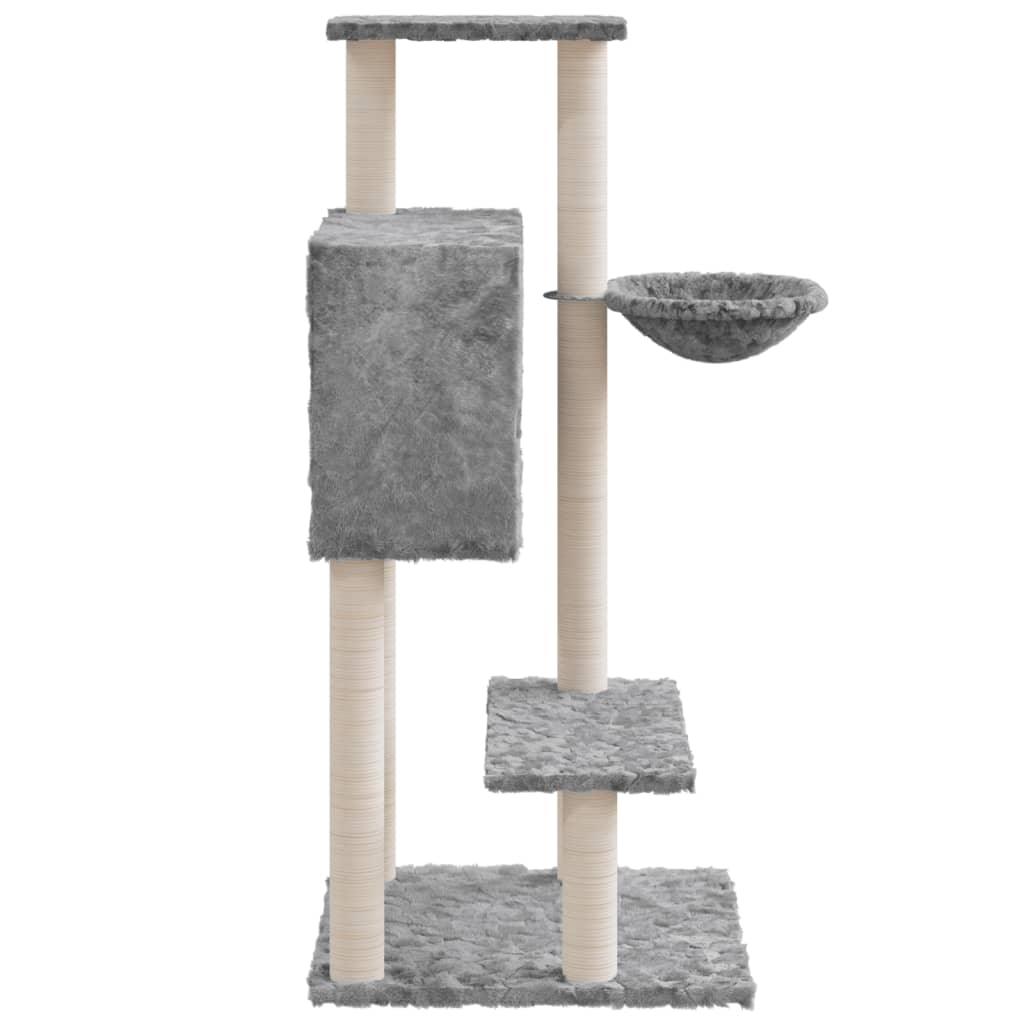 Arbre à chat avec griffoirs en sisal Gris clair 108,5 cm - Animalerie en ligne www.kat-shop.be