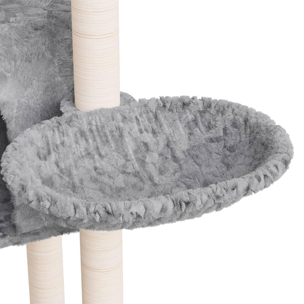 Arbre à chat avec griffoirs en sisal Gris clair 108,5 cm - Animalerie en ligne www.kat-shop.be