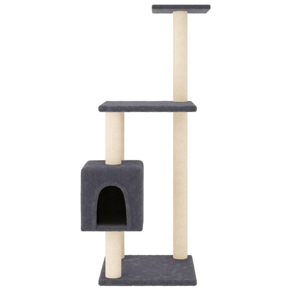 Arbre à chat avec griffoirs en sisal Gris foncé 104 cm - Animalerie en ligne Kat-Shop