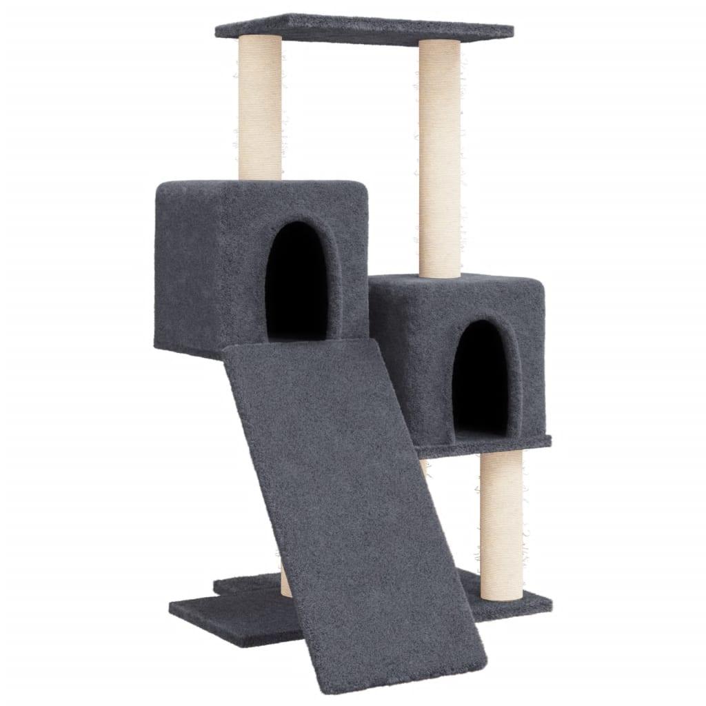 Arbre à chat avec griffoirs en sisal Gris foncé 82 cm - Animalerie en ligne Kat-Shop