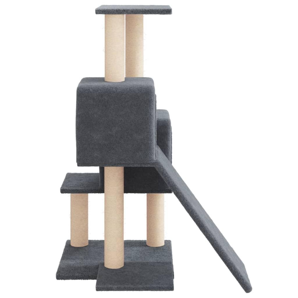 Arbre à chat avec griffoirs en sisal Gris foncé 82 cm - Animalerie en ligne Kat-Shop