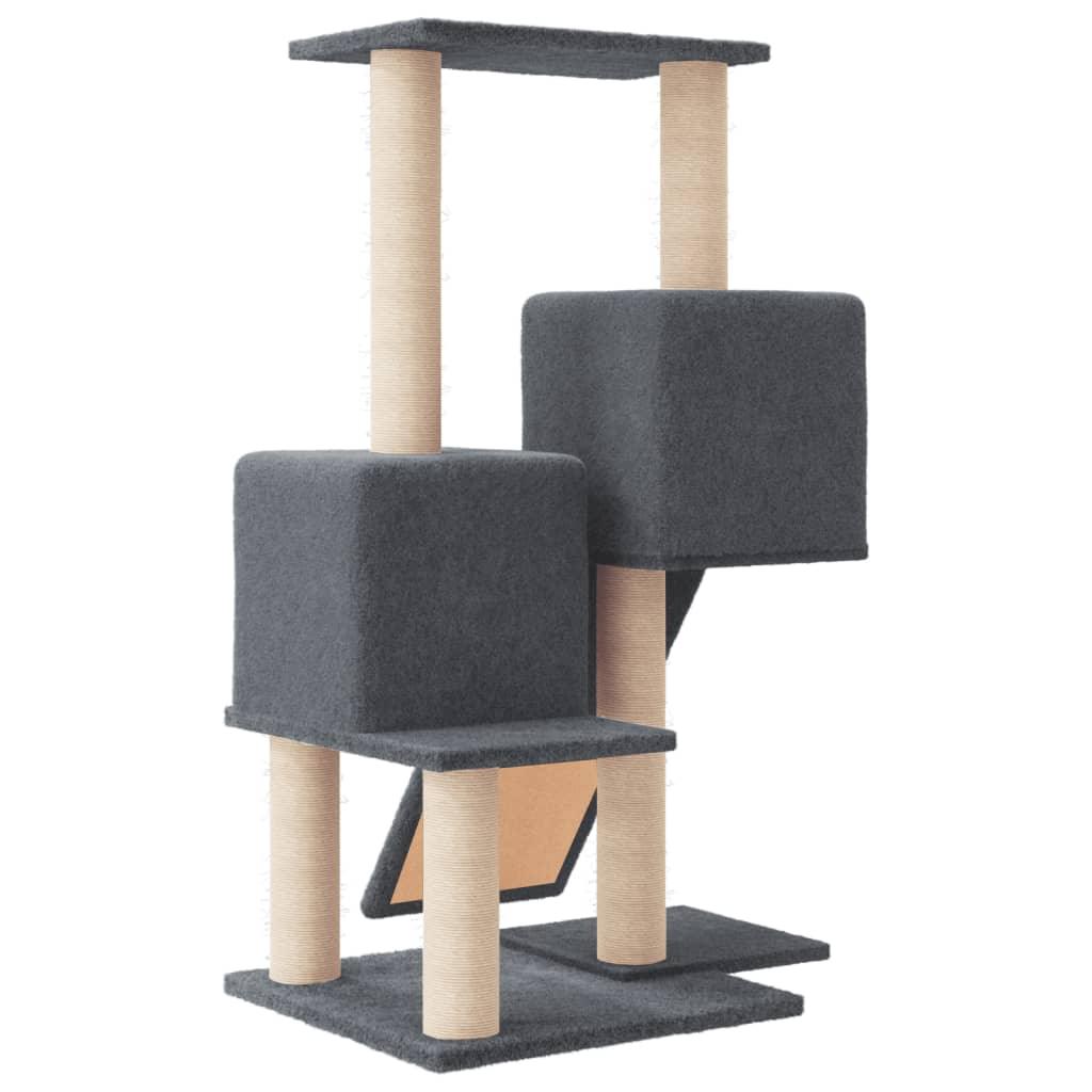 Arbre à chat avec griffoirs en sisal Gris foncé 82 cm - Animalerie en ligne Kat-Shop