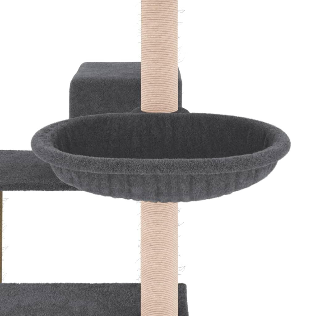 Arbre à chat avec griffoirs en sisal gris foncé 82,5 cm - Animalerie en ligne Kat-Shop