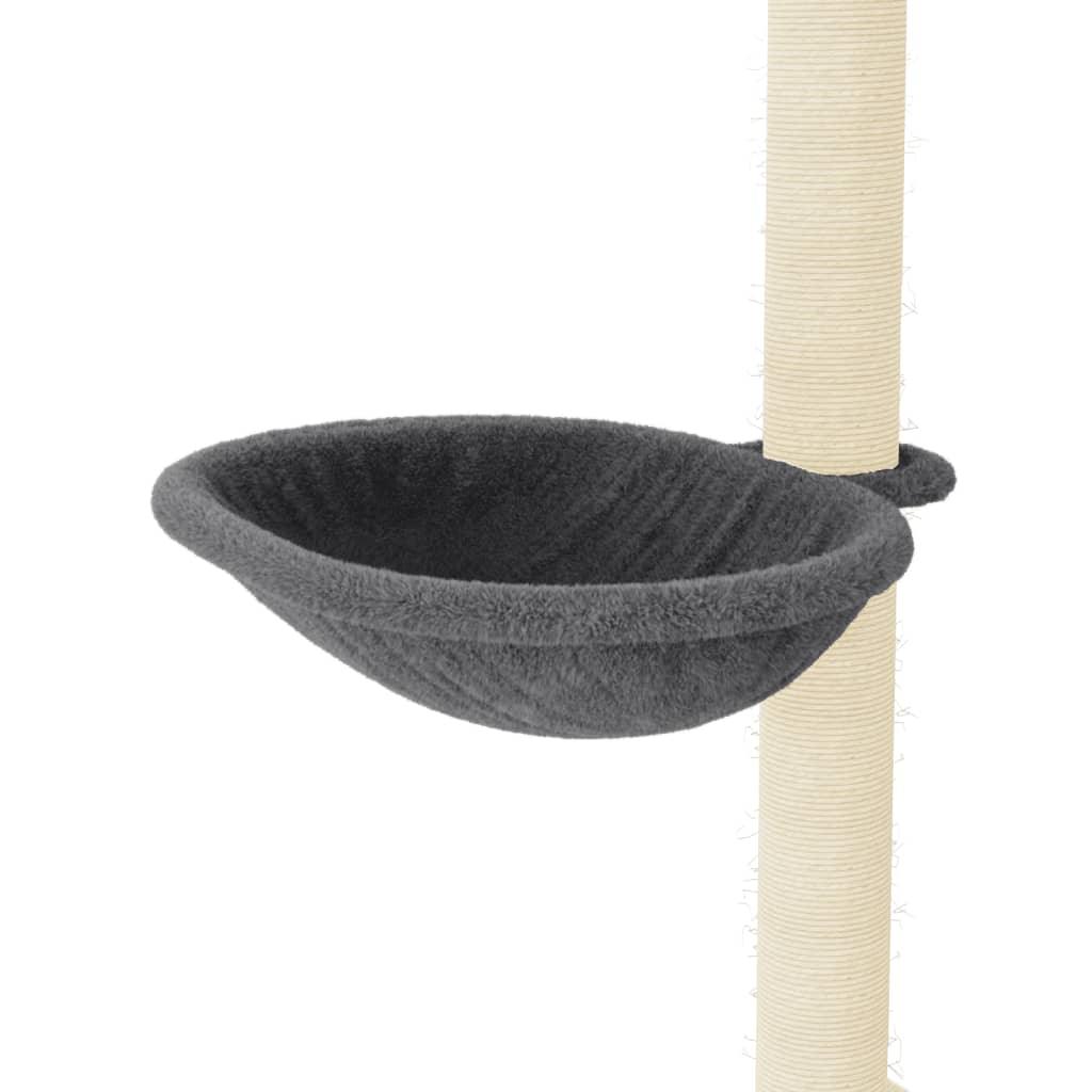 Arbre à chat avec griffoirs en sisal gris foncé 95 cm - Animalerie en ligne Kat-Shop