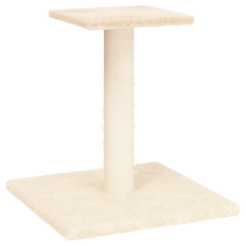 Arbre à chat avec plate-forme crème 38 cm - Animalerie en ligne Kat-Shop