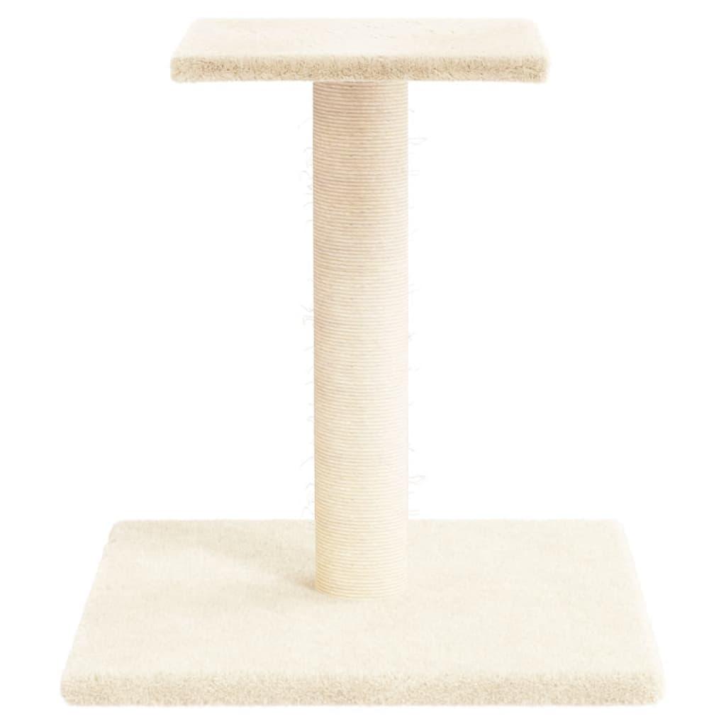 Arbre à chat avec plate-forme crème 38 cm - Animalerie en ligne Kat-Shop