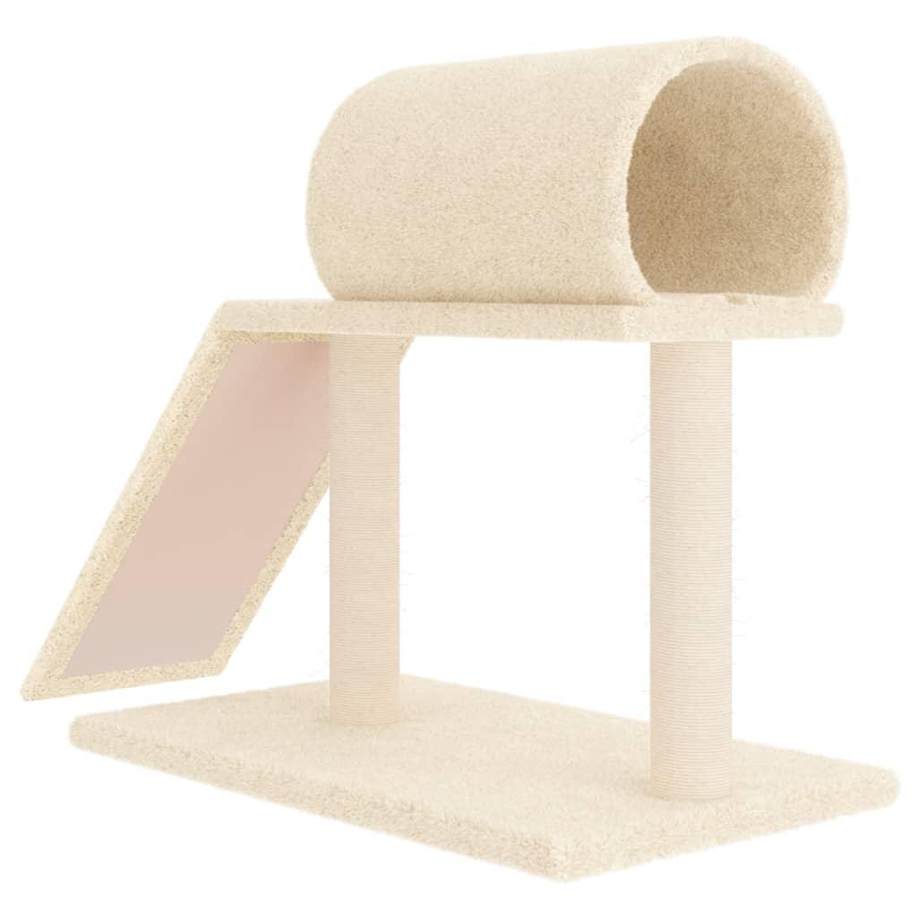 Arbres à chat avec tunnel et échelle crème 55,5 cm - Animalerie en ligne Kat-Shop