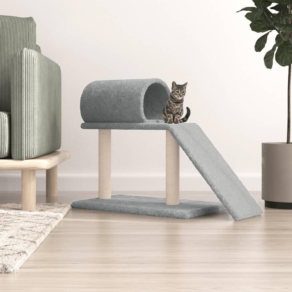 Arbres à chat avec tunnel et échelle gris clair 55,5 cm - Animalerie en ligne Kat-Shop