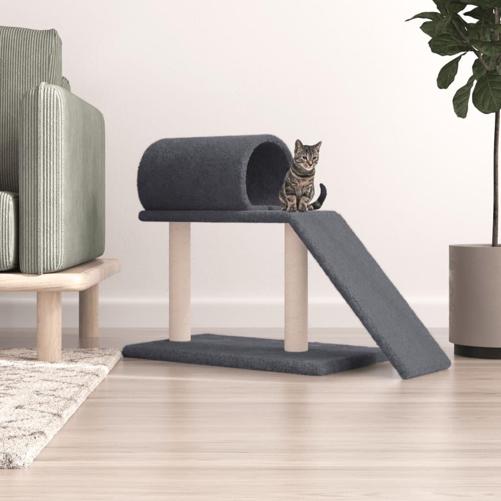 Arbres à chat avec tunnel et échelle gris foncé 55,5 cm - Animalerie en ligne Kat-Shop