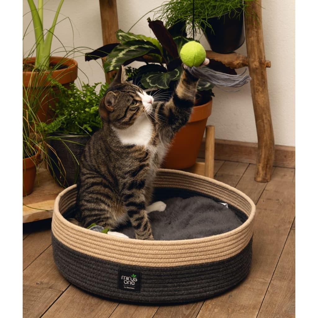 Beeztees Lit pour chat Minus One Xana 45x14 cm Gris et marron - Animalerie en ligne Kat-Shop