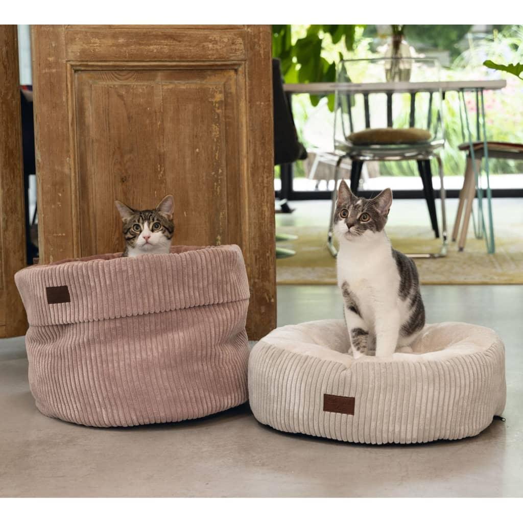 Designed by Lotte Lit nervuré pour chat Rose 50x35 cm - Animalerie en ligne Kat-Shop