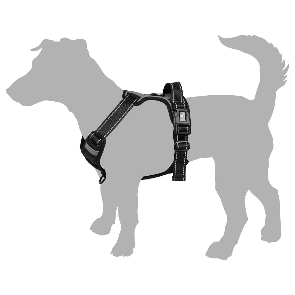 FLAMINGO Harnais pour chiens Balou Noir XS 30-45 cm 15 mm - Animalerie en ligne Kat-Shop