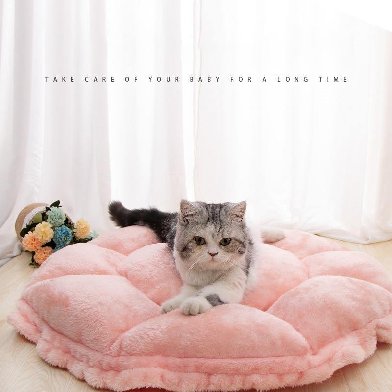 Cat cushion litter mat pink niche pour chat beds for small dogs comfy calming pet bed plush manta perro blanket for dog poodle - www.kat-shop.be