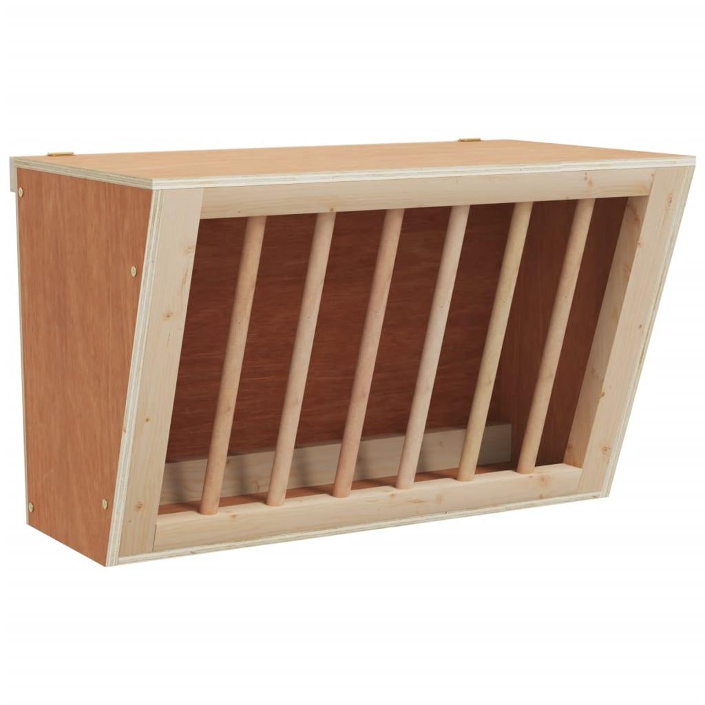 Mangeoire à foin pour lapins 37x18,5x23 cm bois massif sapin - Animalerie en ligne Kat-Shop