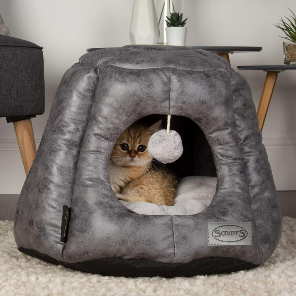 Scruffs & Tramps Lit pour chats Knightsbridge 48x38 cm Gris - Animalerie en ligne Kat-Shop