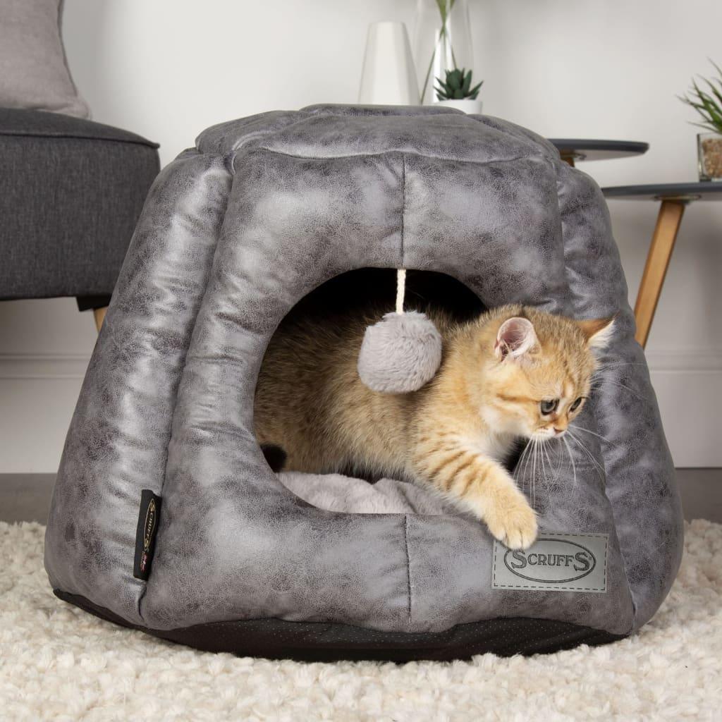 Scruffs & Tramps Lit pour chats Knightsbridge 48x38 cm Gris - Animalerie en ligne Kat-Shop