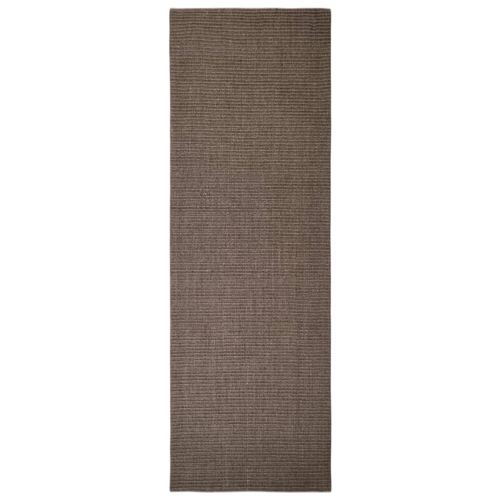 Tapis en sisal pour griffoir marron 66 x 200 cm - Animalerie en ligne Kat-Shop