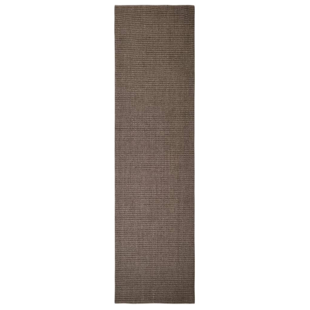 Tapis en sisal pour griffoir marron 66 x 250 cm - Animalerie en ligne Kat-Shop