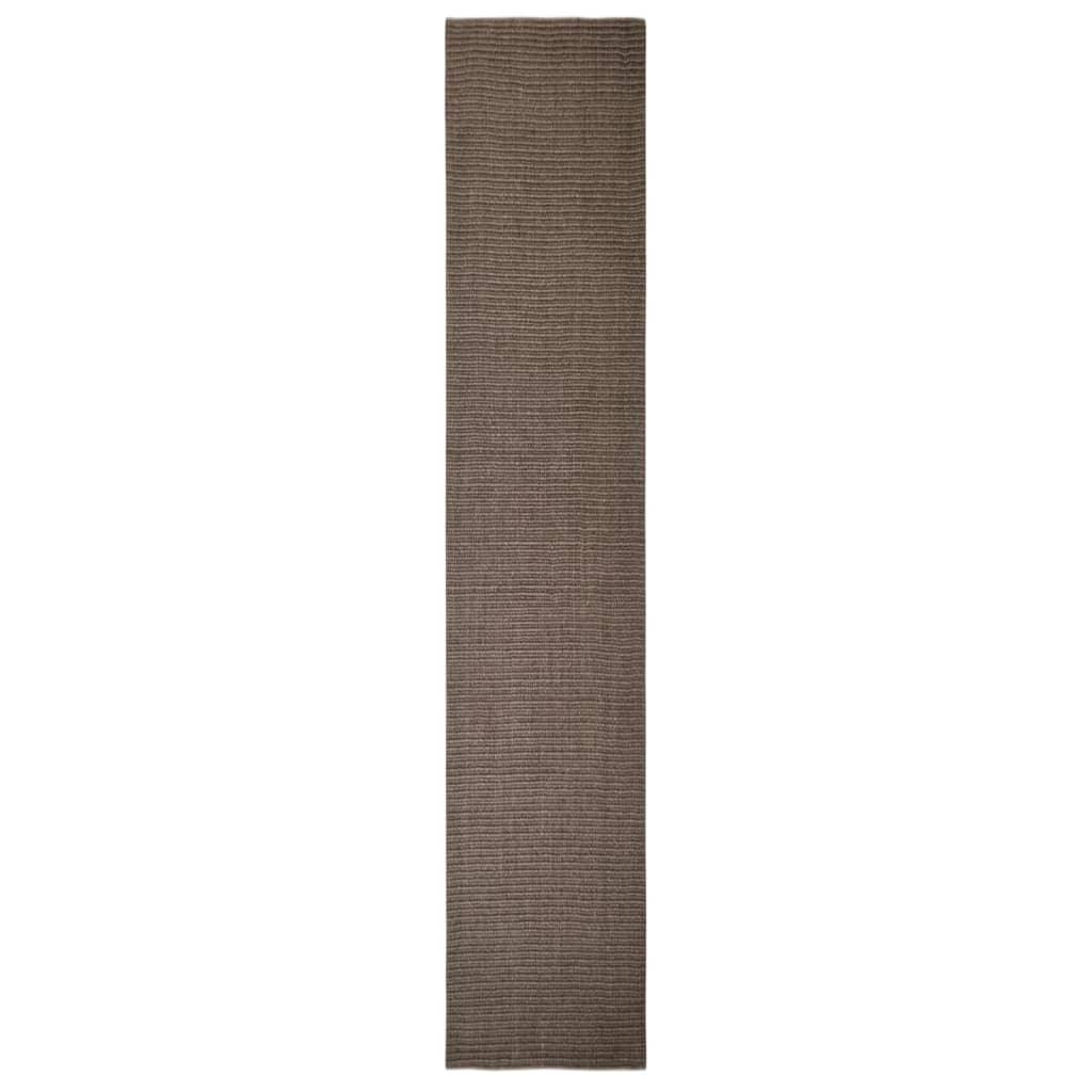 Tapis en sisal pour griffoir marron 66 x 350 cm - Animalerie en ligne Kat-Shop