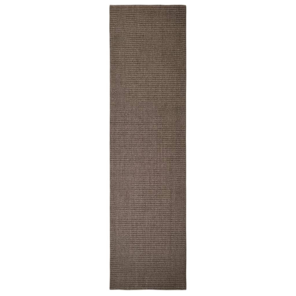 Tapis en sisal pour griffoir marron 80x300 cm - Animalerie en ligne Kat-Shop