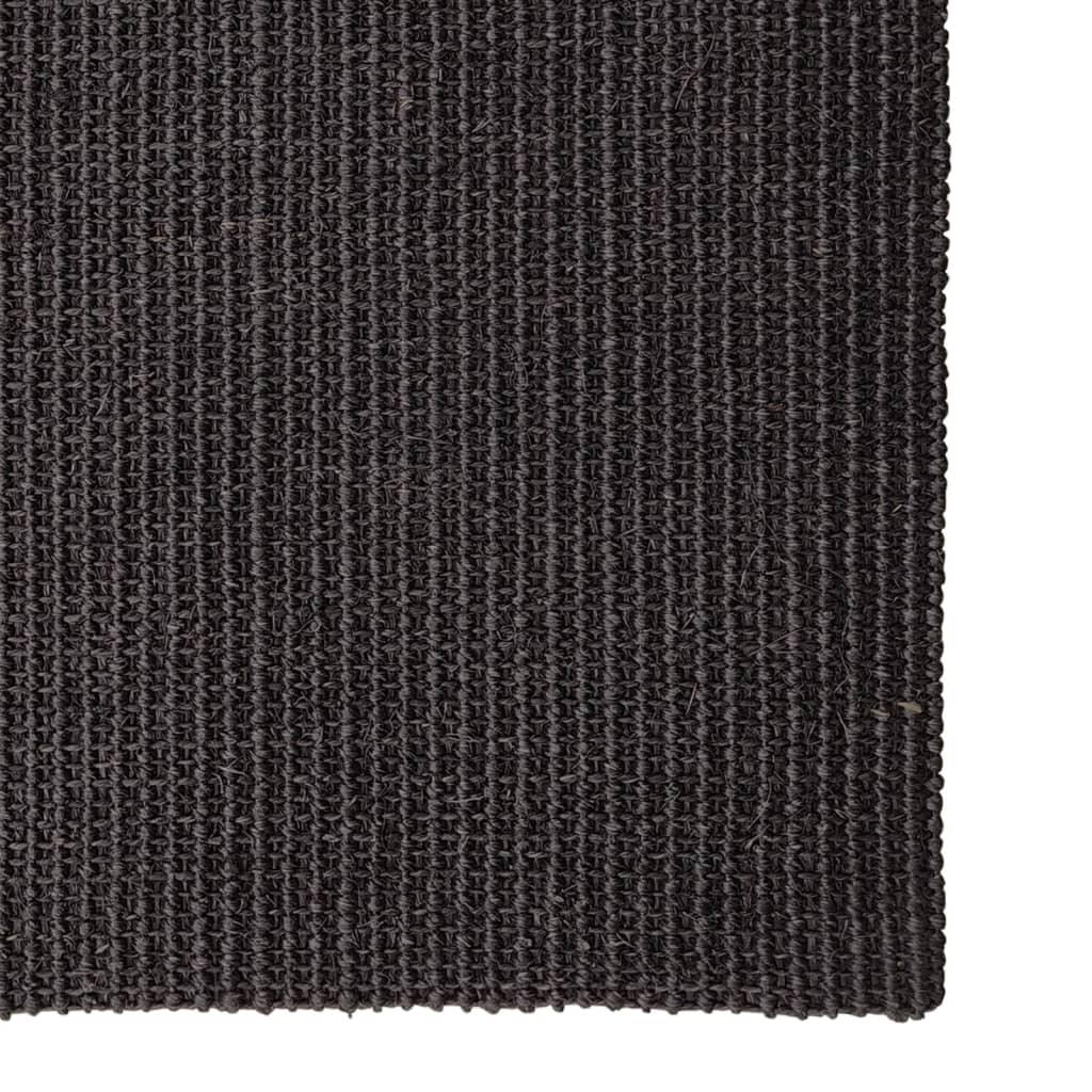 Tapis en sisal pour griffoir noir 80x250 cm - Animalerie en ligne Kat-Shop