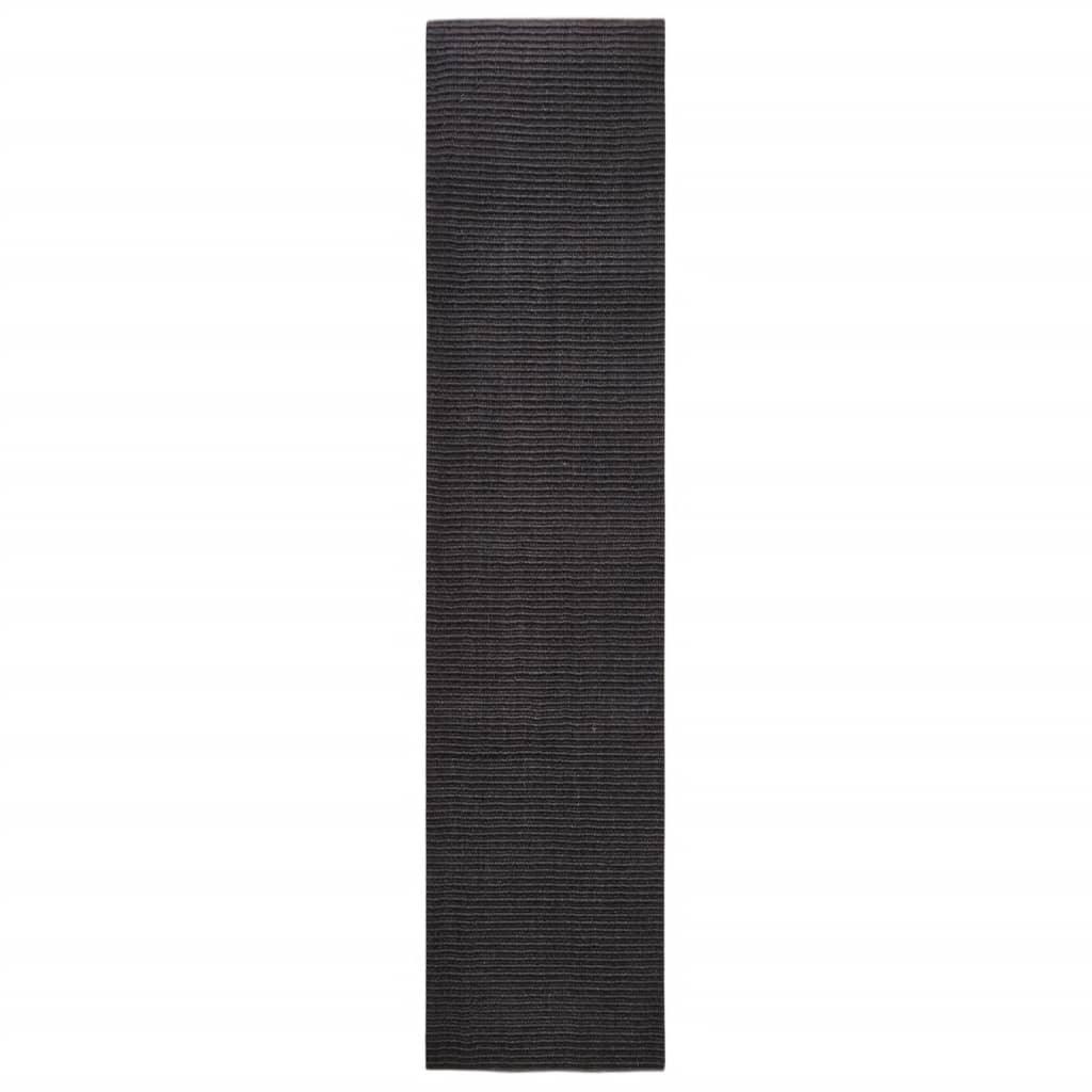 Tapis en sisal pour griffoir noir 80x350 cm - Animalerie en ligne Kat-Shop